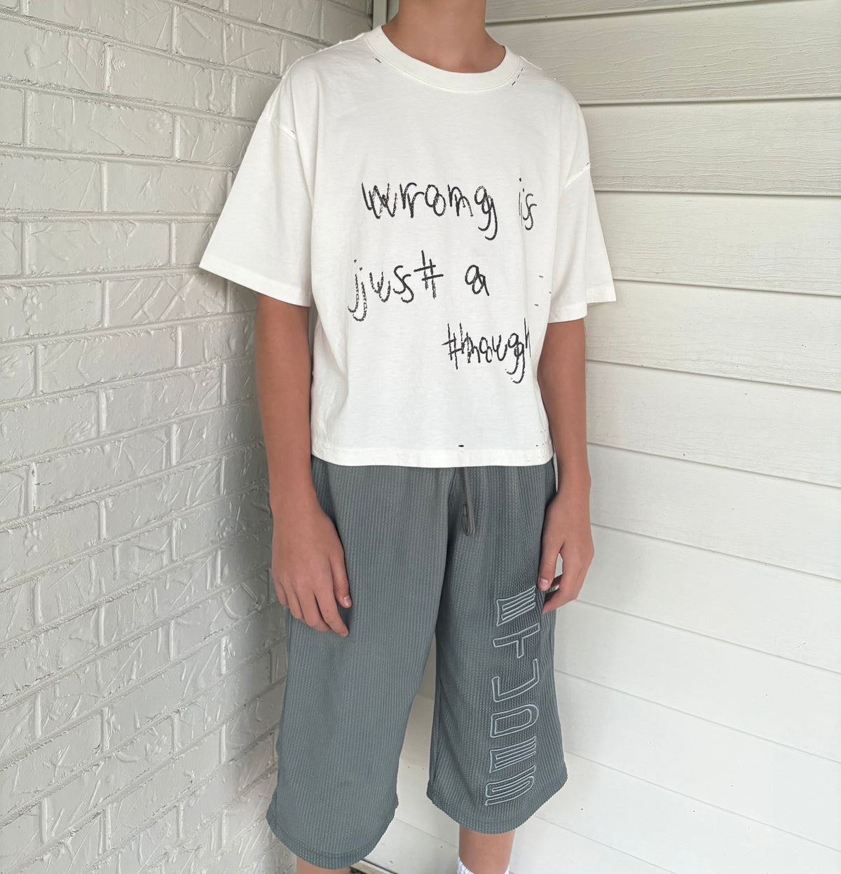 "Wrong is Just a Thought" Tee