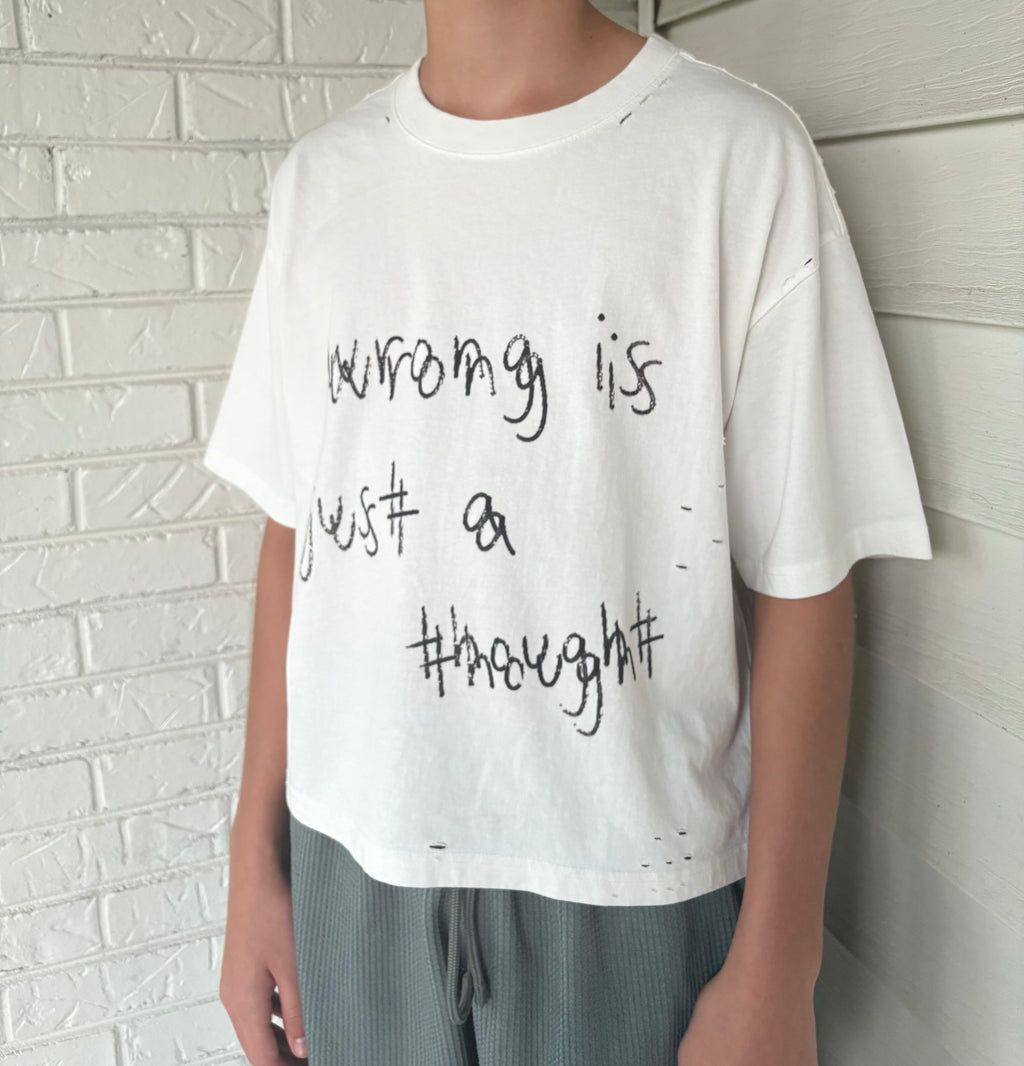 "Wrong is Just a Thought" Tee